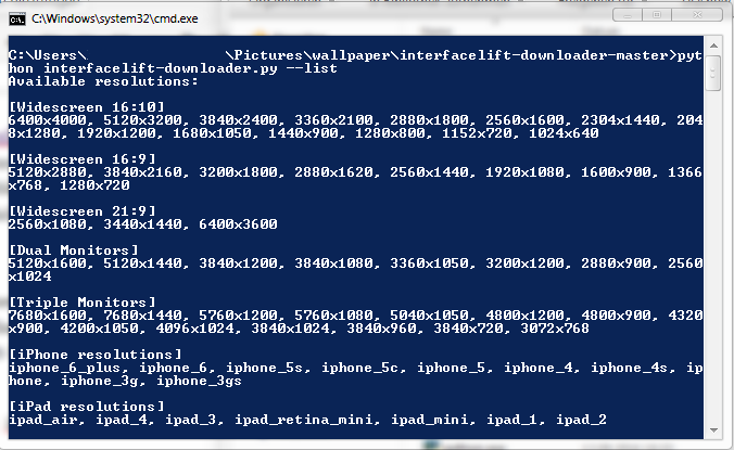 Interfacelift Downloader